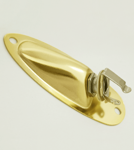 Presa Jack Plat Uscita con Viti Stile Barca Compatibile con Strat Style Elect - Foto 3 di 5