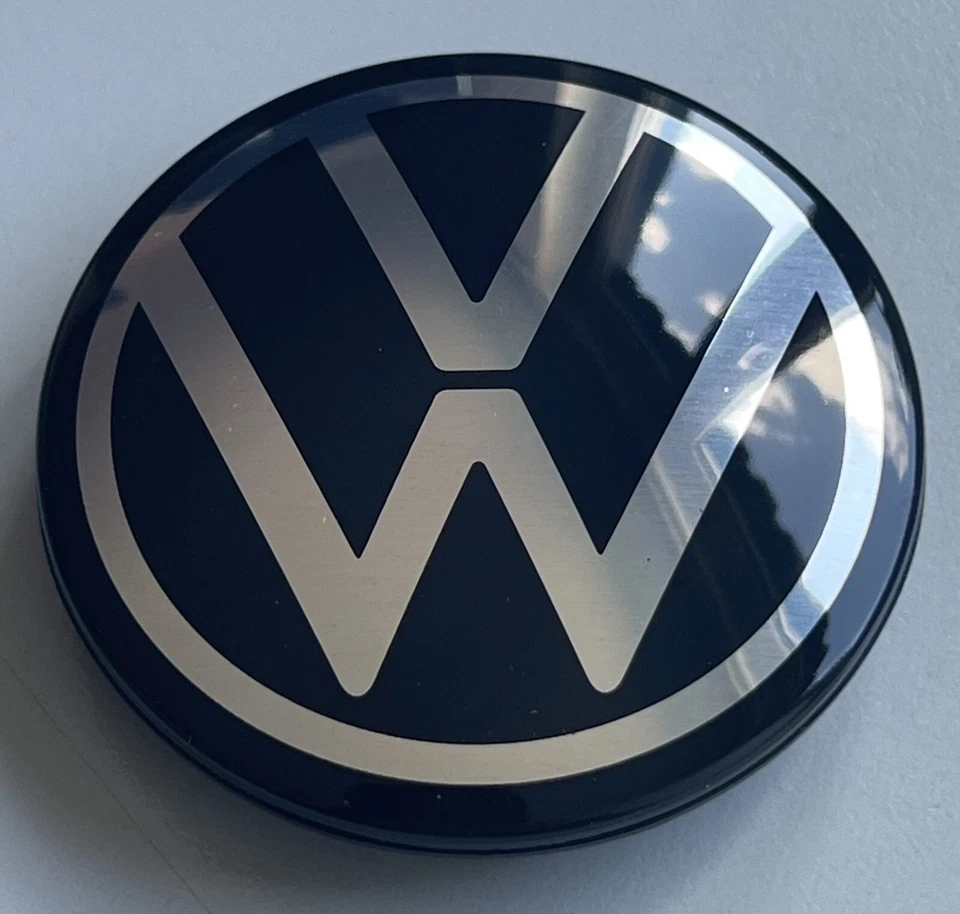 4 Original VW Embleme Nabendeckel 1S0601171 Golf Passat Tiguan Caddy NEU - Imagem 3 de 3