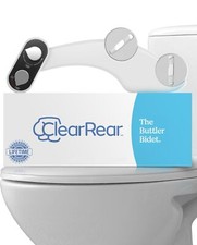 Clear Rear Bidet Attachment for Toilet - Self-Cleaning Dual Nozzle Bidet Toil...