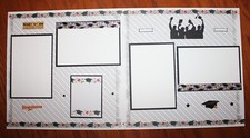 Happy Graduation scrapbook layout pages two each 12 x 12 HANDMADE photo ready
