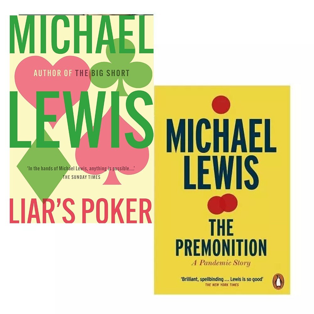 Michael Lewis Collection 2 Books Set Liar's Poker, Premonition A Pandemic Story