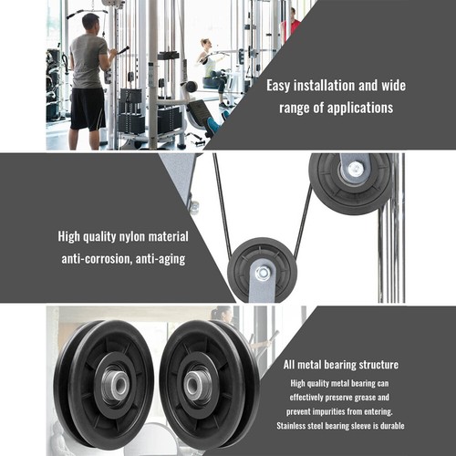 Kraftstationen Lager Riemenscheibe Rad Kabel Maschine Fitnessstudio Fitness - Imagen 7 de 26