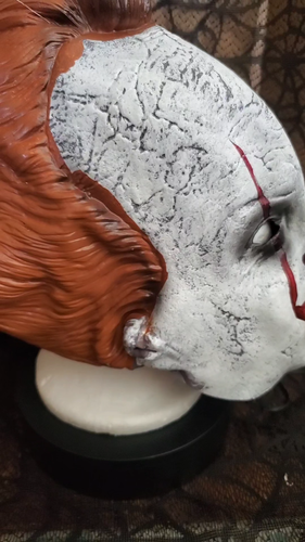 IT Chapter Two 2 Pennywise Vinyl Adult Halloween Mask New By Rubies Costume Wow - Video 1 of 1