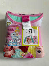Disney Princess 2 Piece Girls fleece Pajama Set New With Tags Size 2T