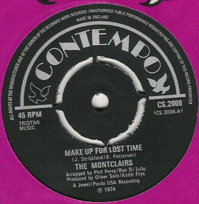 The Montclairs - Make Up For Lost Time (7'', Single, Fou)