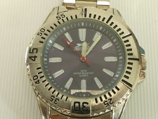 (ref288W81) Orologio da polso per uomo Slazenger completamente funzionante batteria nuova