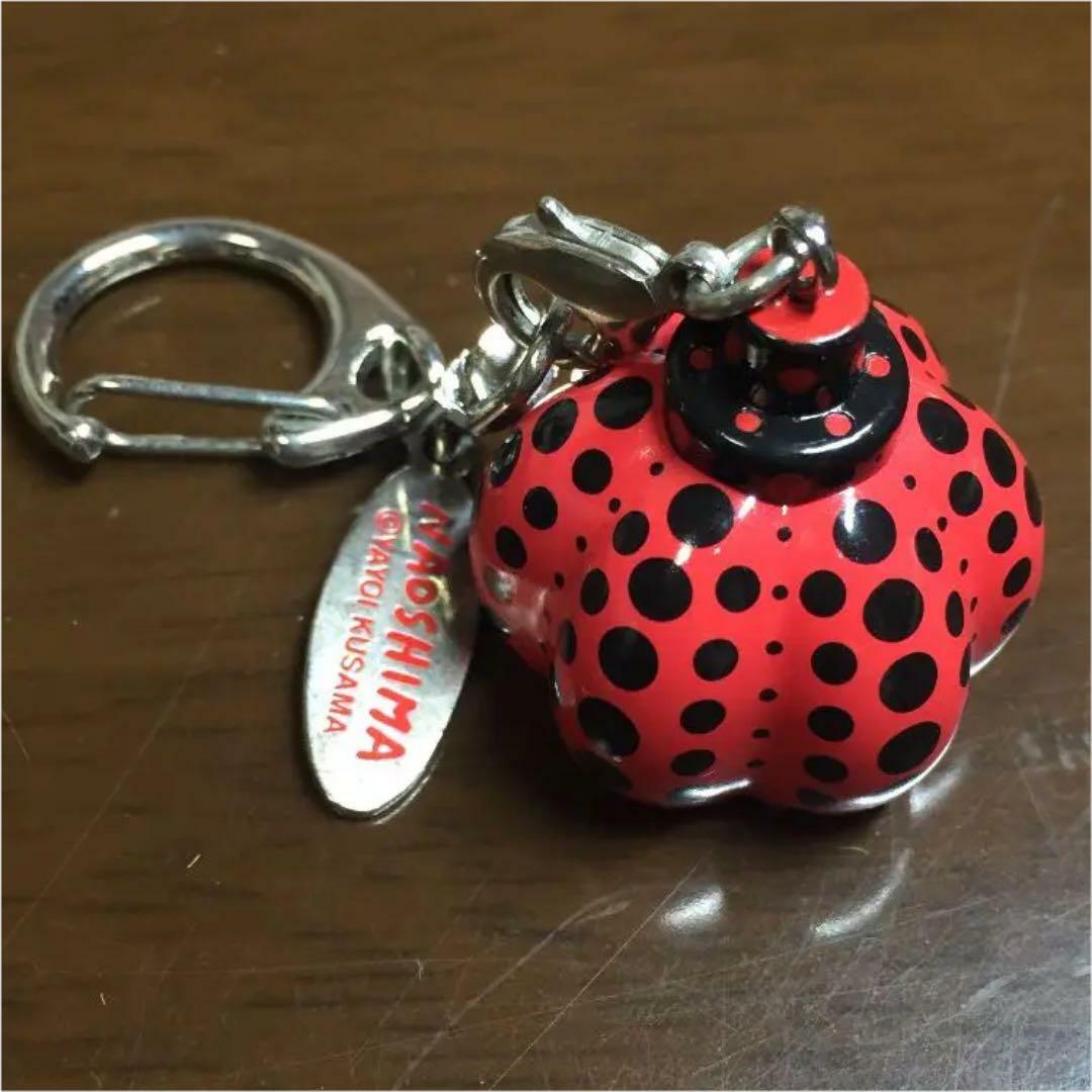 YAYOI KUSAMA PUMPKIN Key Chain RED Polka Dot NAOSHIMA Limited