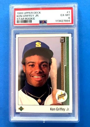 1989 Upper Deck Ken Griffey Jr. Star Rookie #1 PSA 6 EX-MT