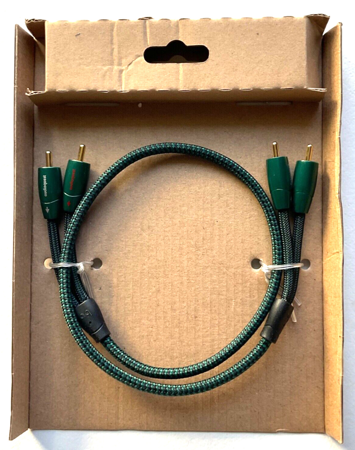 AudioQuest Evergreen - 0.6 Meter RCA - New - Open Box - Authorized Dealer