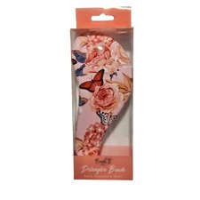 Detangler Hair Brush Butterfly, Flowers Pink, Brush It Pro New