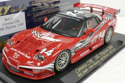 FLY A127 CORVETTE C5R 24 HOURS OF DAYTONA 2000 NEW 1/32 SLOT CAR IN DISPLAY