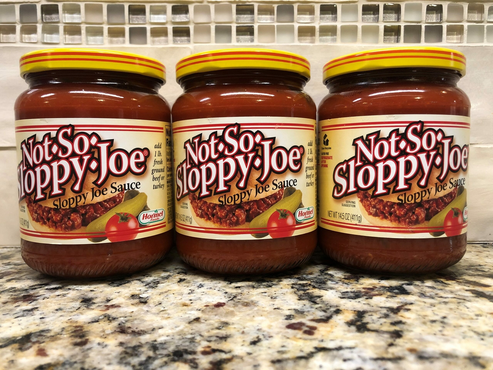 3 Jars Hormel Not So Sloppy Joe Sauce 14 5 Oz Hamburger Manwich For Sale Online Ebay