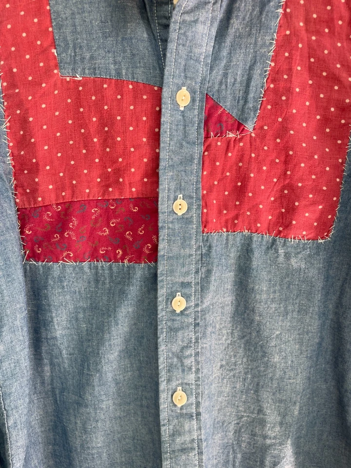 VISVIM Linen Three Fabric Shirt Made in Japan - Image 3 of 4