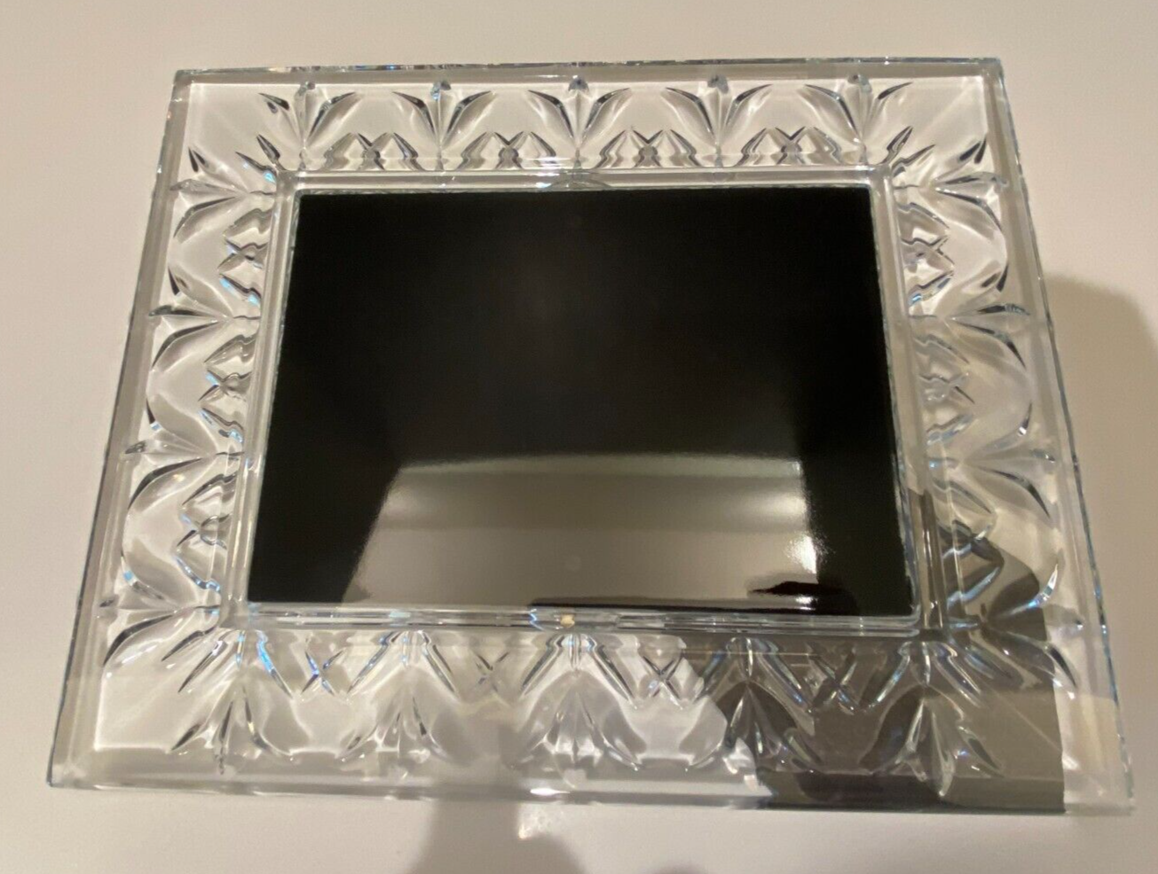 WATERFORD CRYSTAL Photo Picture Frame 5x7 114989 In Box "THANK YOU" eBay