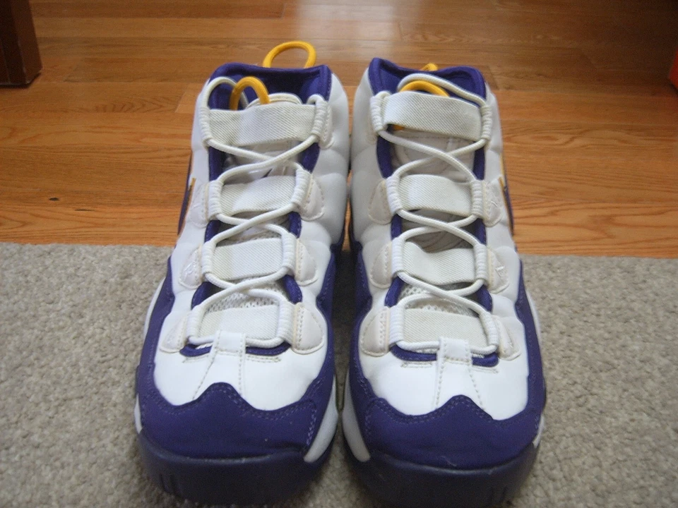 Size 10 - Nike Air Max Uptempo Los Angeles Lakers Derek Fisher Shoes Please Read - Image 3 of 4