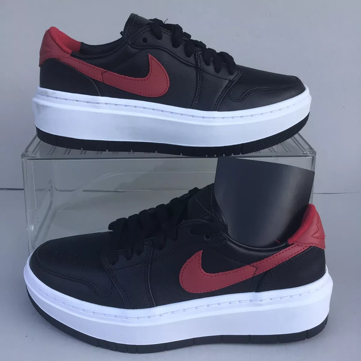 W Air Jordan 1 Retro Elevate Low Black/Gym Red-White Sz.6.5 (DH7004-061)