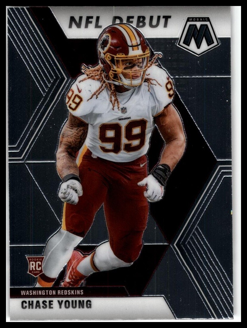 2020 Panini Mosaic #272 Chase Young No Huddle Prizm