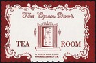 Vintage placemat THE OPEN DOOR TEA ROOM door pictured Chambersburg Pennsylvania — photo 1