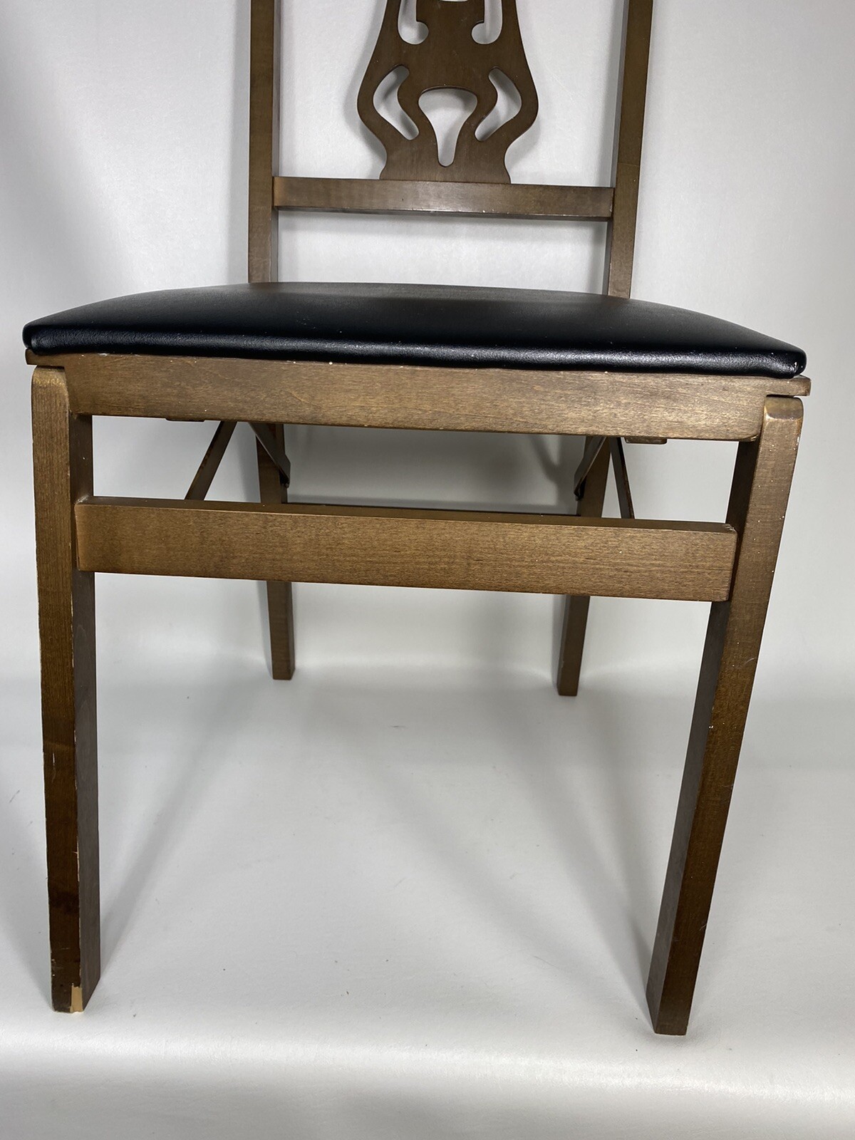 Vintage Stakmore Folding Chair 1973 Black Vinyl eBay