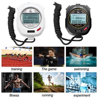 Professional Handheld Digital Stopwatch Chronograph Sports Training Timer
