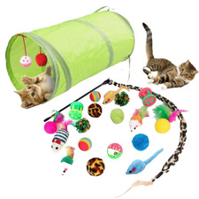 Pet Toys Cat Kitten 21 Pcs Interactive Indoor Varity Toys Bulk Ball Bells Mouse.