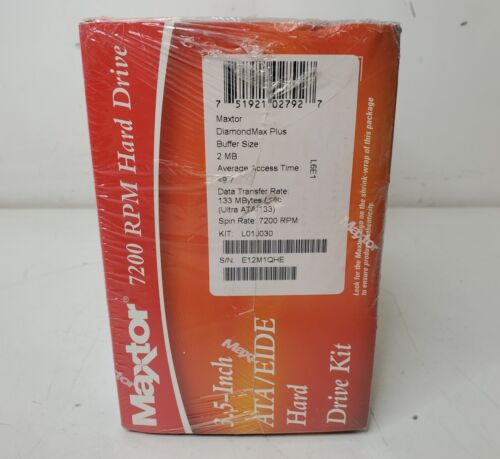NEW SEALED Maxtor DiamondMax Plus 30GB 3.5" Hard Drive 7200RPM Ultra ATA/133 - Picture 4 of 5