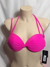 Women's NWT California Waves Strappy Push-Up Bikini Top Swimwear