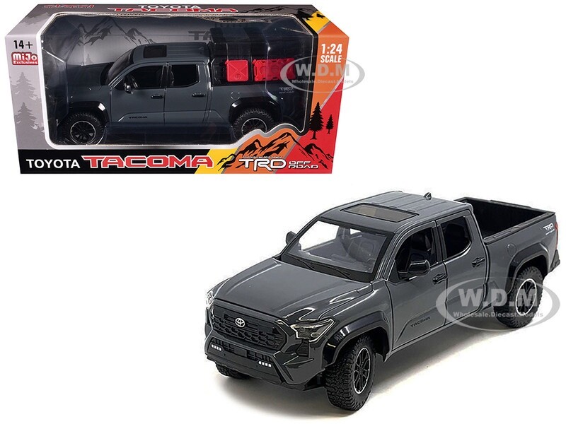 2024 Toyota Tacoma TRD Off-Road Gray 1/24 Diecast Model H08778-GRY