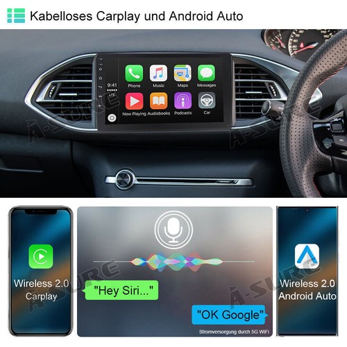 8Core 4+64GB Android 14 Autoradio CarPlay NAVI GPS Für PEUGEOT 308 II T9 2013-21 - Bild 5 von 12