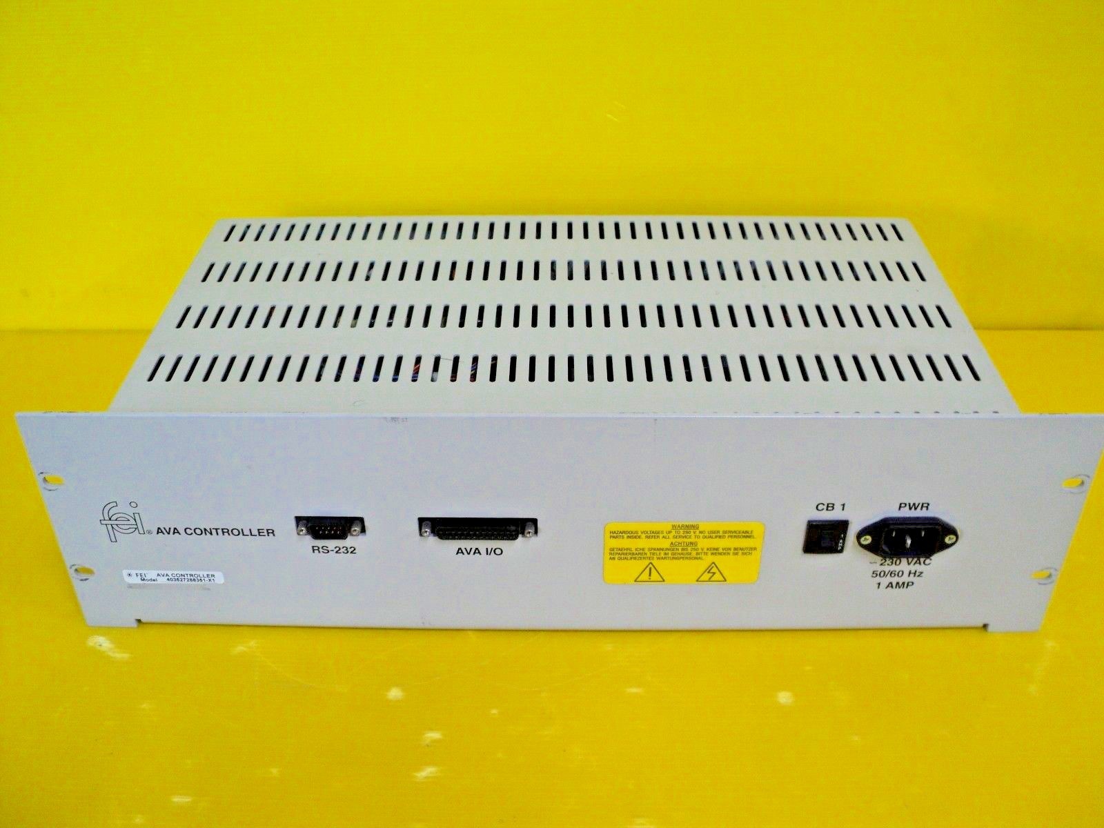 FEI Company AVA Controller MODEL 403527288351-X1 | eBay