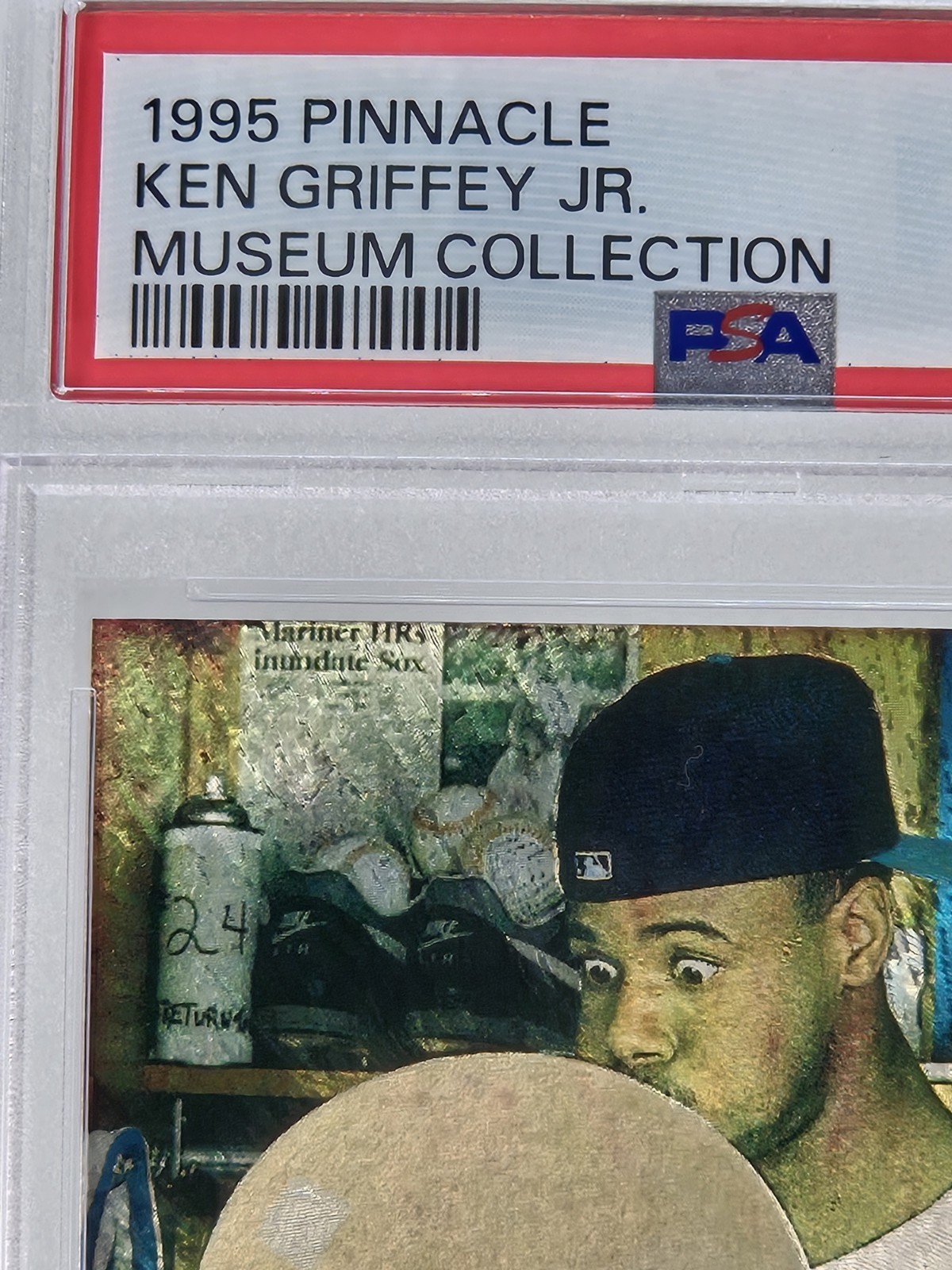 1995 Pinnacle Ken Griffey Jr. MUSEUM COLLECTION #128 PSA 9 Mint Seattle Mariners view 2