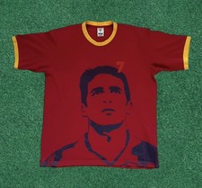 Vintage 2006 Spain World Cup Soccer Red Graphic Print Cotton Tee Raúl Men’s L