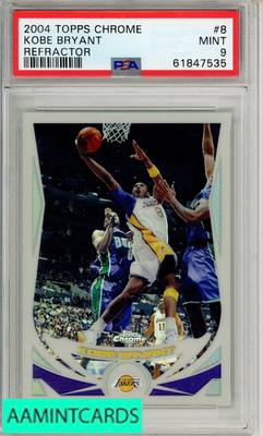 2004 TOPPS CHROME KOBE BRYANT #8 REFRACTOR PSA 9 MINT | eBay