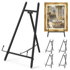 4 Pack Metal Easel Stand 16.5" H x 8.7" W x 4.3" D Table Top Easel Stand for ...