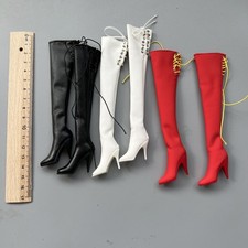 1/6 Knee High Boots Shoes Model Fit 12'' TBL/PH Female Figure Body