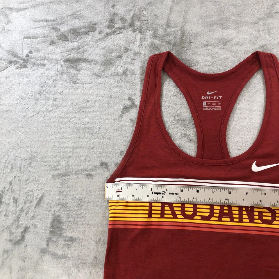 USC Trojans Tank Top Womens XS Red NCAA College Nike Dri-FIT Racerback Athletic - Image 2 of 4