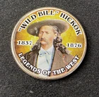 Colorized Kennedy Half Dollar Legends Of The West Wild Bill Hickok Free Shipping