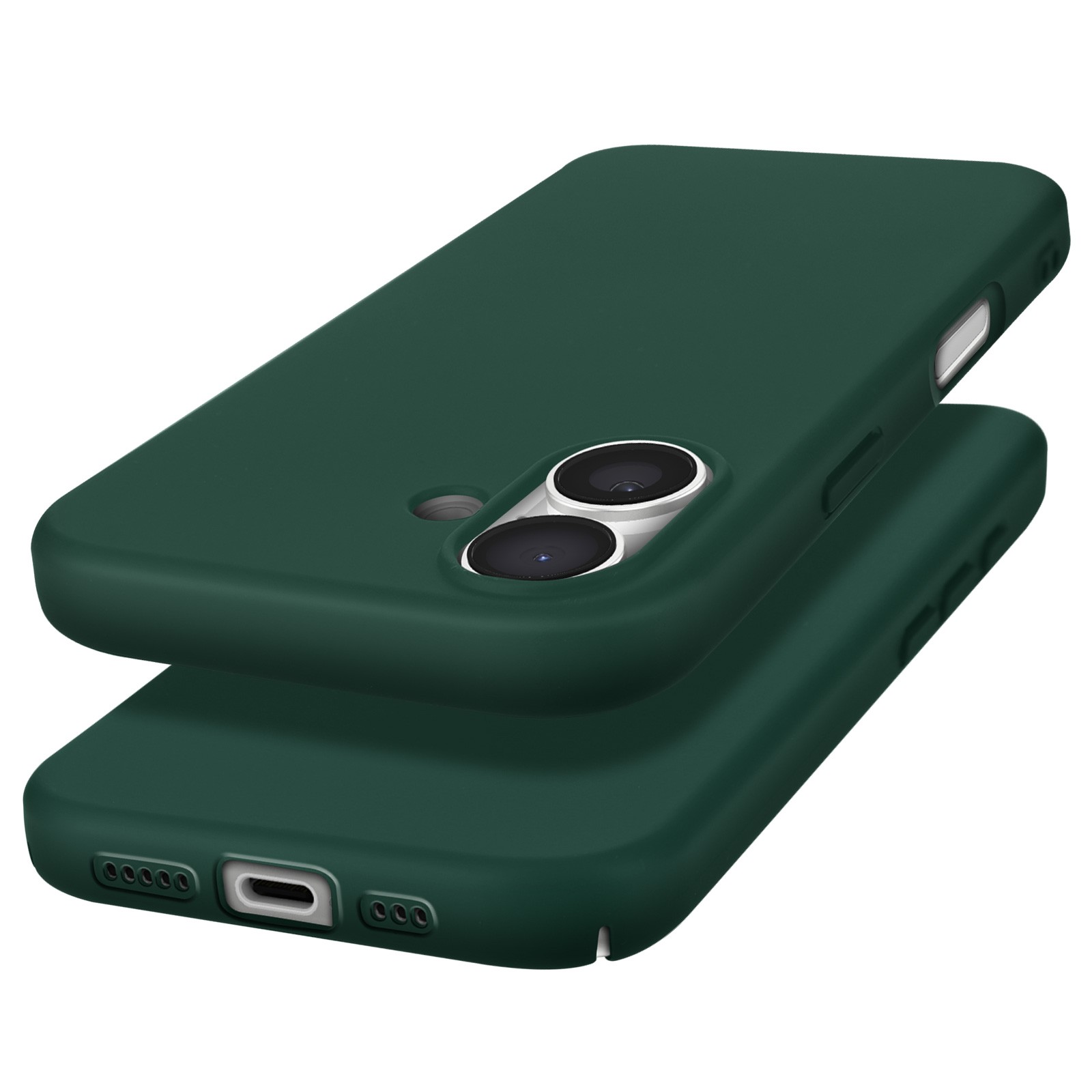 Coque semi-rigide de qualité supérieure pour iPhone 16 Plus finition soft-touch