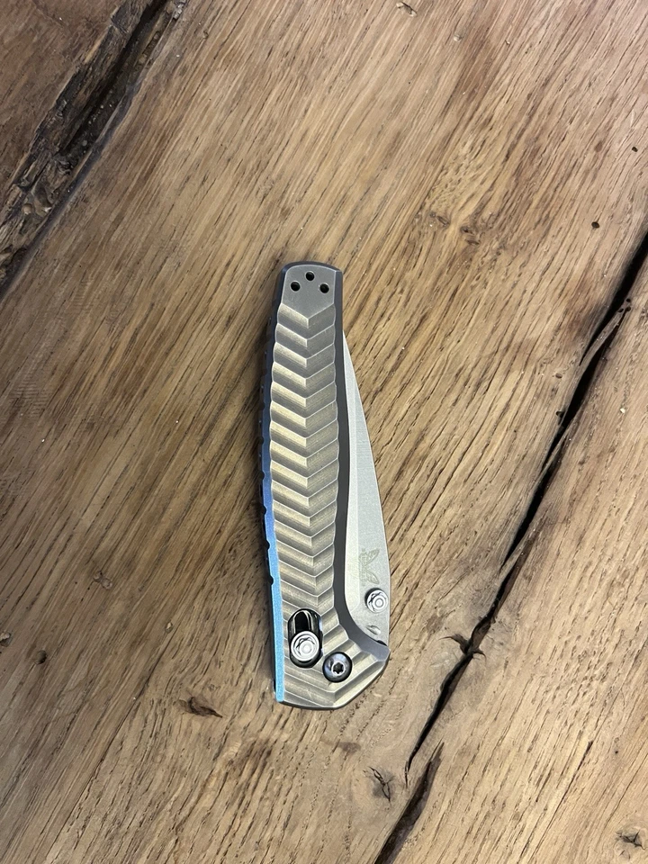 Benchmade Anthem 781 Axis Lock Folding Knife Titanium Stonewashed Blade - Image 4 of 4
