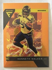 Kenneth Walker III 2022 Panini Chronicles Flux RC Red Prizm /99 Seahawks FX-6