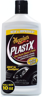 Meguiar's Plastx Clear Plastic Cleaner And Polish For Headlights And More 10 Oz