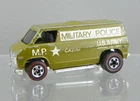 Vintage 1974 Hot Wheels Flying Colors Redline Green Military Police Super Van HK