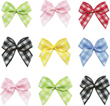 Mini Satin Ribbon Bows Ribbon Flowers 25Mm X 26Mm Appliques DIY Craft for Sewing