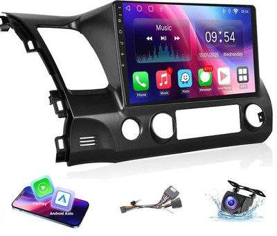 4+64G For Honda Civic 2006-2011 CarPlay Android Auto Car Radio Navi 1280*800