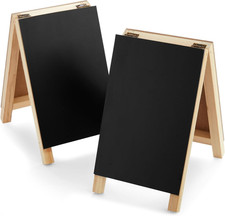 Mini Chalkboard Easel Signs - 2-Pack, Black, 4.5 X 7.5 in - Tabletop Chalkboard
