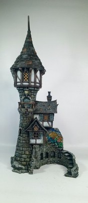3d printed Sorcerer's Tower 28mm DnD, Tabletop terrain, RPG, Wargame