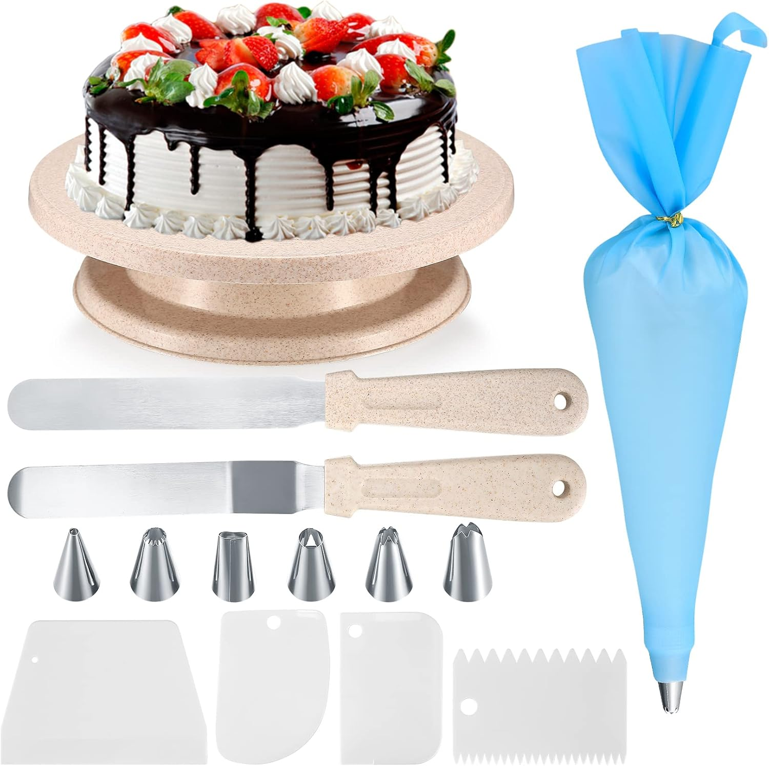 Cake Decorating Kits, Rotating Turntable Tools, Cake Decorating Plates, Cakes De