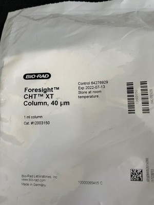 Bio-Rad Foresight  CHT XT Chromatography Column, 40 μm 1mL, Cat # 12003150