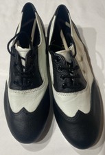Danshuz Black  White Tap Dance Shoes Size 9.5M New 