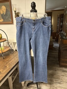 Pre-owned Motto Essentials Med. Boot Cut Blue Jeans Sz 14 